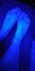 Piedini in luce blu