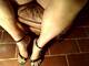 piedi con sandali