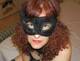 viso con maschera